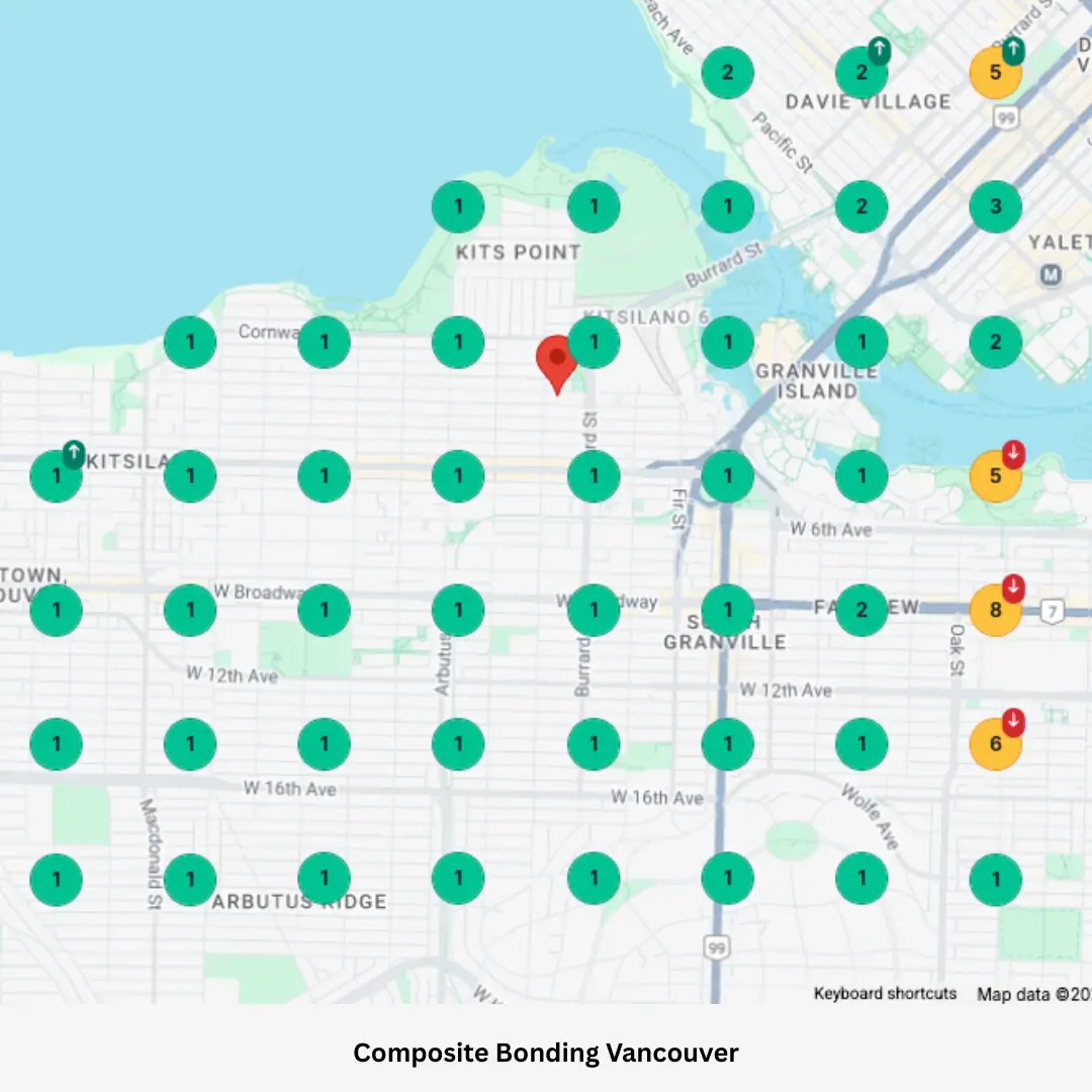 Pro Web Services Dental Seo Case Study local ranking map 6